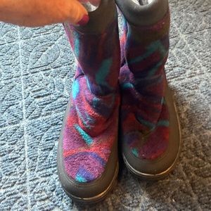 Ll bean fleece boots  with fleece lining